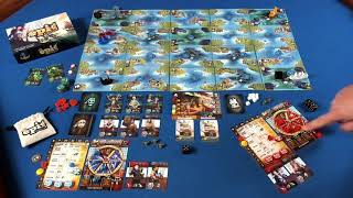 Tiny Epic Pirates Curse of Amdiak 2 player playthrough.