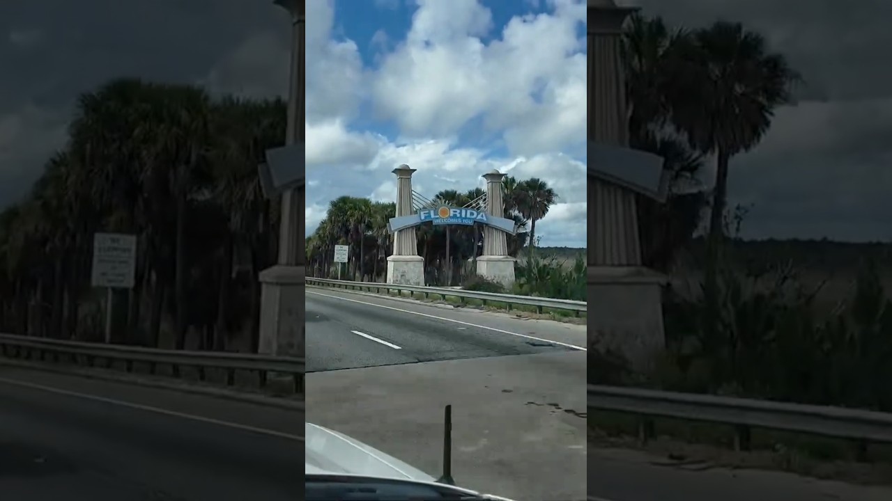 Crossing Into Florida! #shorts #roadtrip #miami #cruise #adventure