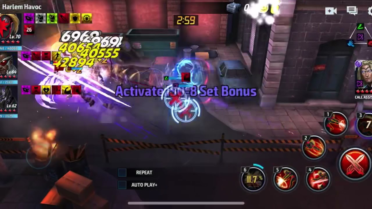 Harlem Havoc 2-2 in marvel future fight with the newest latest uniforms