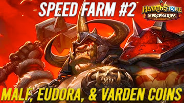 Speed Farm #2: Highlord Omokk (Malfurion, Varden, and Eudora coins) - Hearthstone Mercenaries Guide