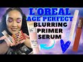 L'oreal Age Perfect Blurring Primer w/Serum|Revolution 5D Lash Mascara|Maybelline Matte Ink Cocoa