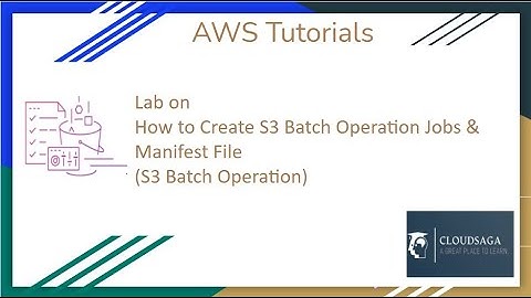 How to Create S3 Batch Operation Jobs & Manifest File| What is S3 batch Operation|AWS Tutorial