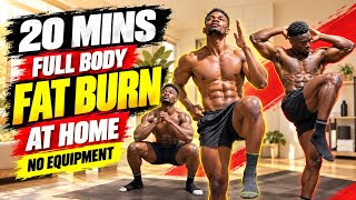 20-Minute Full Body Fat-Burning Workout at Home 🔥 No Equipment