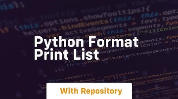 python format print list