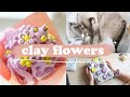 DIY Clay Flower Bouquet 🌸 Easy Gift Idea with Air Dry Foam Clay