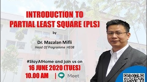 FBEA PGWS 4/2020: INTRODUCTION TO PARTIAL LEAST SQUARE (PLS)