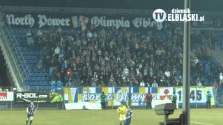 Kibice Olimpii Elbląg W Ostródzie