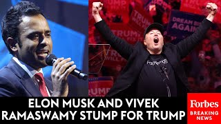 SUPERCUT: Elon Musk & Ramaswamy—Picks To Run Dept. Of Government Efficiency (DOGE)—Stump For Trump