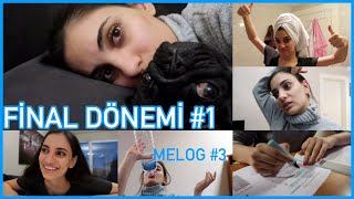 AZ UYUYUP DİNÇ KALKMA SIRRIM! | KOÇ ÜNİVERSİTESİ'NDE FİNAL HAFTASI RUTİNİM #1 | MELOG #3 screenshot 1