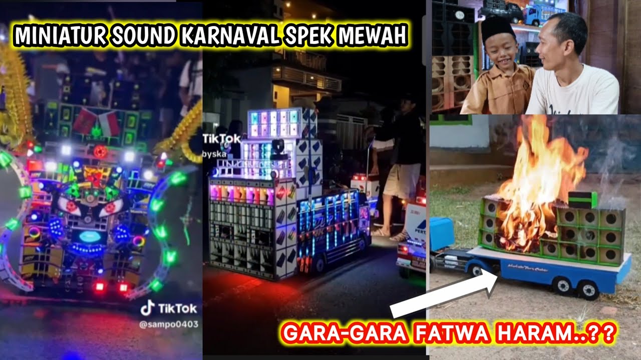 DETIK-DETIK CARETTA TERBAKAR‼️REAL MINIATUR SOUND SPEK SULTAN reaction miniatur sound#sound#horeg