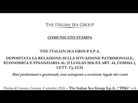 Video Tisg, la perdita aumenta di 10 milioni in un mese