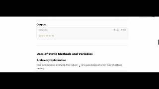 Static methods and Variables in java and its uses tutorial for beginners