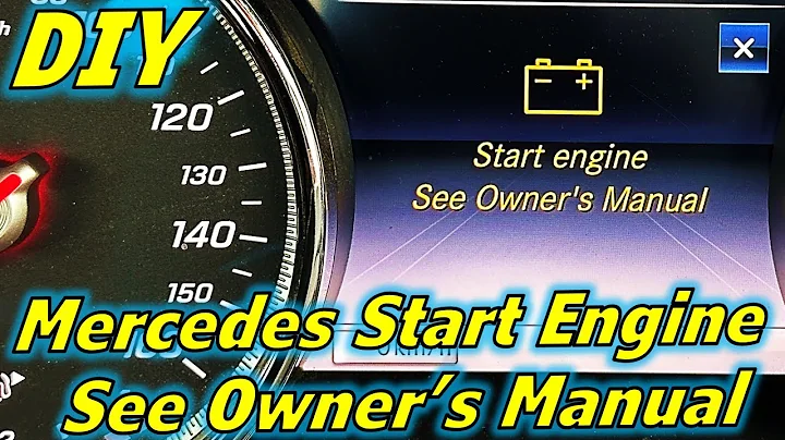 Como resolver o aviso 'start engine siona's manual' no Mercedes!