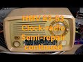 Electrosound 3c hmv 63 53 valve tube clock radio final repair