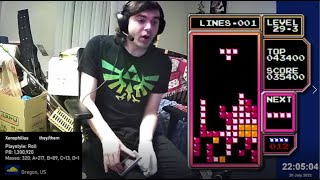 HOLY CRAP I CLUTCHED 29-3 - NES Tetris