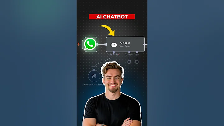 Build your first AI Agent using WhatsApp and ChatGPT with no Code in n8n #aiautomation