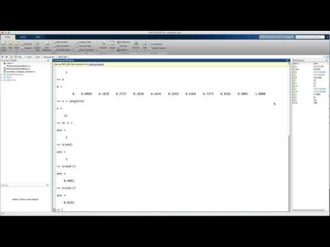 08 - MATLAB Vector Subscripting - Advanced Techniques