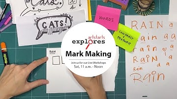 MARK MAKING Workshop 2 - Exploring Words (S02 E12 WS02)