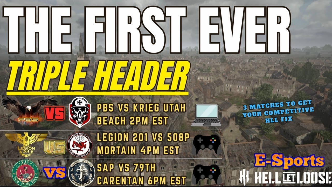6 Hours of Action-Packed HLL | Utah | Mortain | Carentan| PBS vs Krieg | L201 vs 508P | SAP vs 79th