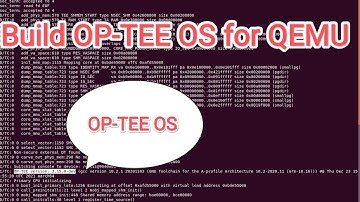 Build and Run OP-TEE OS on QEMU. How to emulate TrustZone in QEMU? #trustzone#secureboot#secure #iot