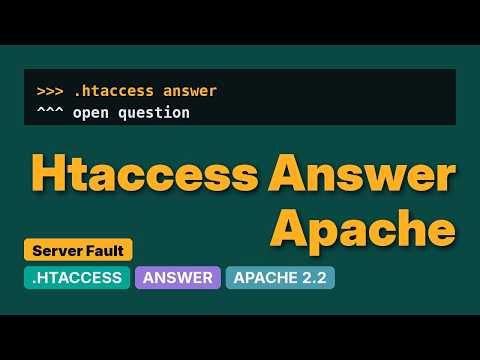 DevOps & SysAdmins: Why doesn't my htaccess redirect work? (2 Solutions!!)