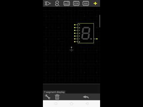 7 segments display tutorial with every circuit on mobile