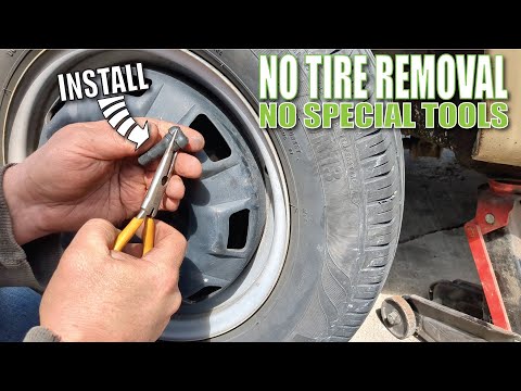 Valve stem replace Without tire removal *2 METHODS*