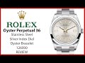 ▶Rolex Oyster Perpetual 36 Stainless Steel Silver Dial & Domed Bezel Oyster Bracelet - REVIEW 126000