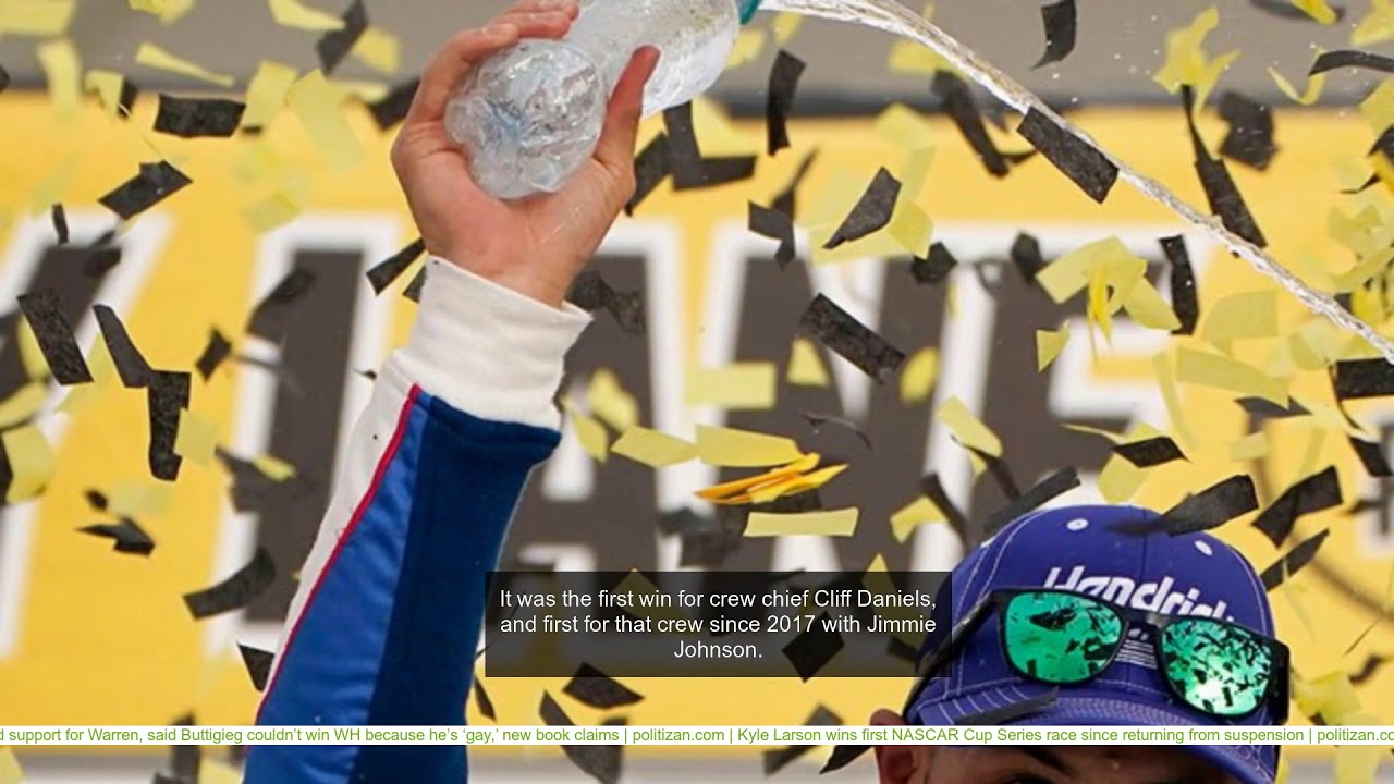 Kyle Larson wins first NASCAR Cup race since suspension for racial ...