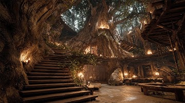 Hidden Tavern of the Ancient Forest | Relax with Peaceful Medieval Music