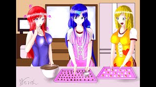 【バレンタイン】エプロン姿のオリキャラが可愛すぎる！