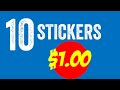 STICKER DEAL!  10 Stickers for $1.00 US (Free Shipping)