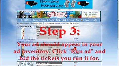ROBLOX Tutorial August 2009- How to make an ad