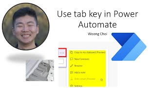 Use tab key in Power Automate