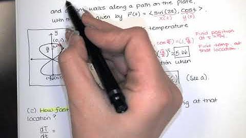 58. Chain Rules - Part 3 - Applications, Related Rates using Chain Rules for Multivariate Functions