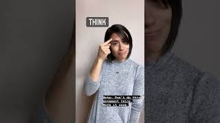 THINK | ASL Glossary | The ASL Shop