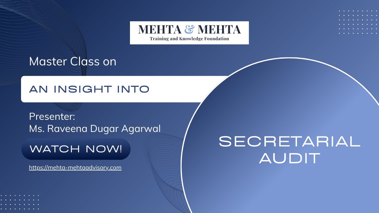 An Insight Into Secretarial Audit