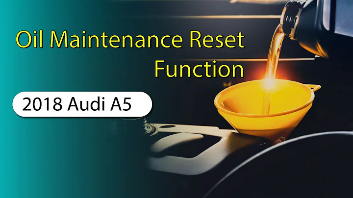 How to Use Oil Reset Function on SDS | 2018 Audi A5