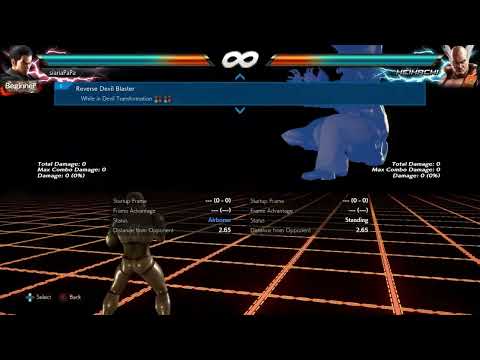 006. Reverse Devil Blaster Movement Frame Data
