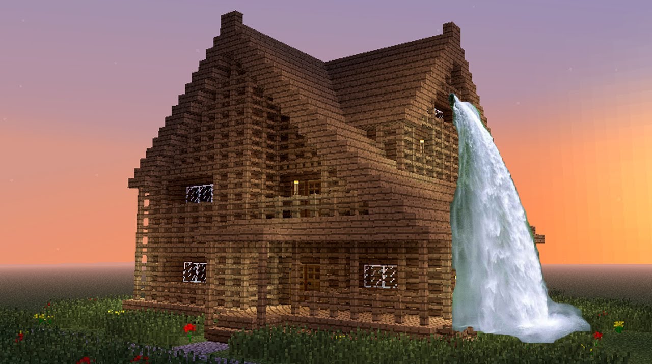 Minecraft kindle fire hd waterfall house - YouTube