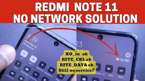 Redmi Note 11 No Service Solution