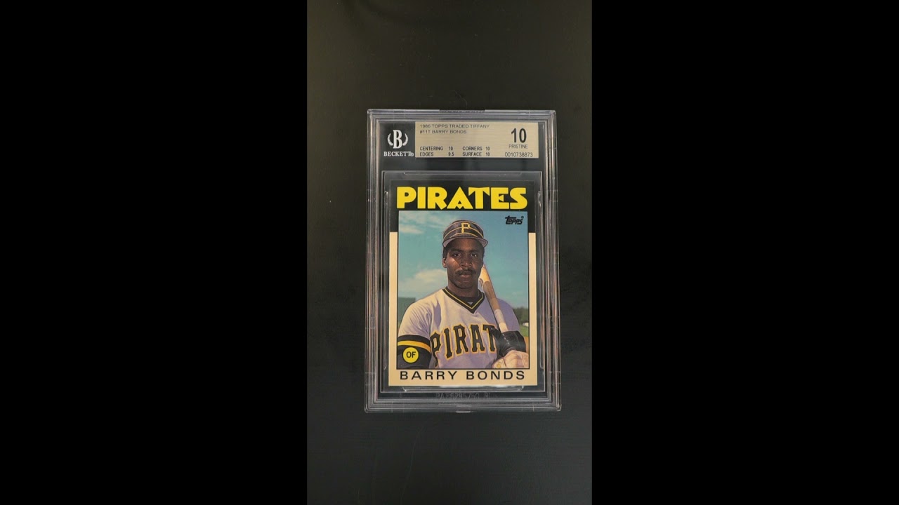 1986 Topps Traded Tiffany Barry Bonds ROOKIE RC #11T BGS 10 PRISTINE -  YouTube