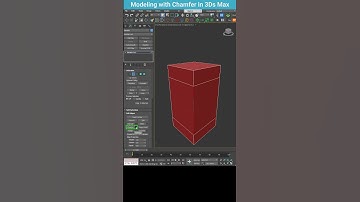 Chamfer Modeling Trick in 3ds Max | Precise Edge Control #shorts  #3dsmax #modeling #chamfer