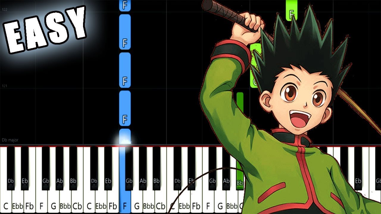 Departure Hunter X Hunter 11 Op Slow Easy Piano Tutorial Animelovemen Youtube