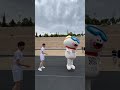 Kim Hyungyeom 🇰🇷shows #Gangwon2024 mascot Moongcho how to jump 😂⛸️