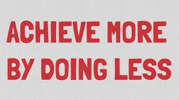 The Pareto Principle - 80/20 Rule - Achieve More By Doing Less