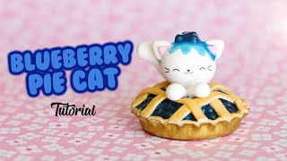 Kawaii Blueberry Pie Cat │ Polymer Clay Tutorial