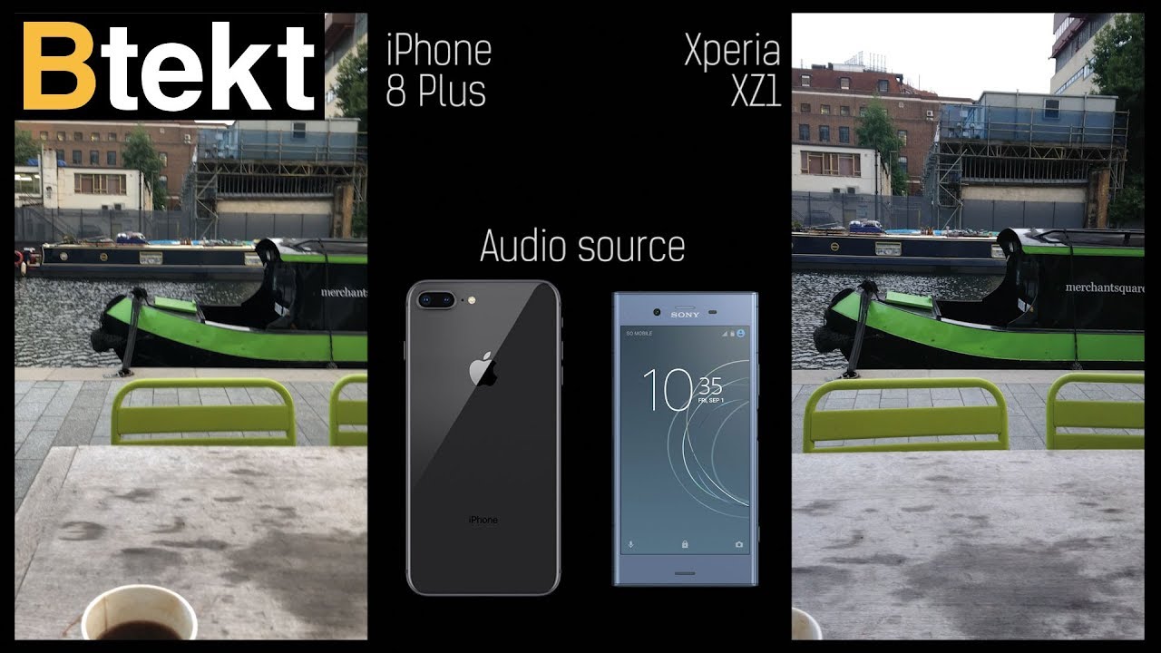 iPhone 8 Plus vs Sony Xperia XZ1 4K video comparison - YouTube
