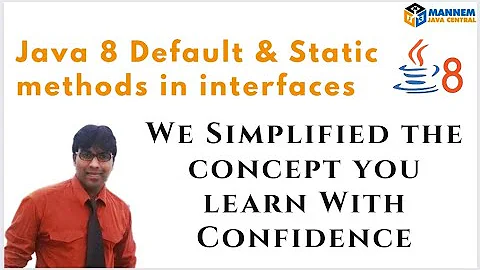 Java - 8 Default and Static methods in interfaces