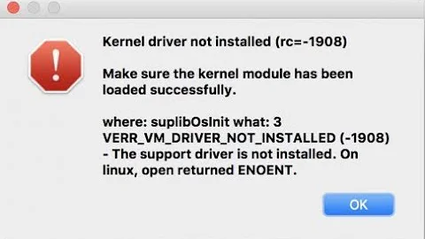 Fix error: Kernel Driver Not Installed (rc=-1908) Error on Mac